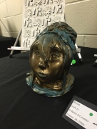 Sculpture and Ceramics - Faux Bronze Ceramic Bust - Acrylic on Bisque Fired Earthenware - Mr. White