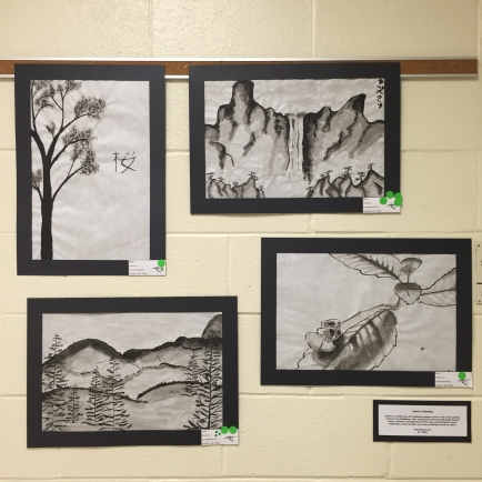 International Art - Sumi-e Paintings - Ink on Rice Paper - Mr. White